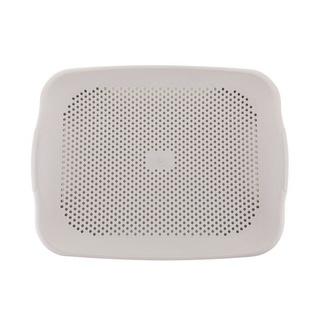 Deska do krojenia i cedzak durszlak Praktyczna 2 w 1 27,5 x 36,5 x 3 cm jasnoszara