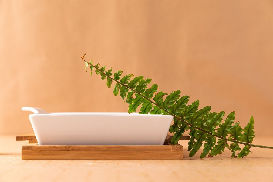 Naczynie ceramiczne na podstawie bambusowej Florina Modeno kwadratowe 26