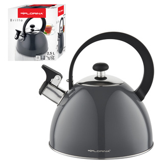 Czajnik ze stali nierdzewnej Florina Brillo ciemnoszary 2,5 l