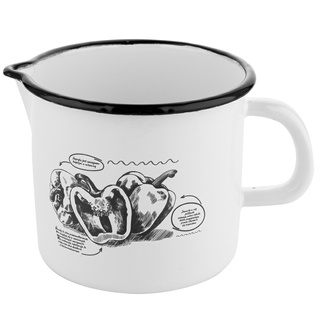 Kubek emaliowany prosty Emalia Polska Pleszew Bell 12cm 1,24 l