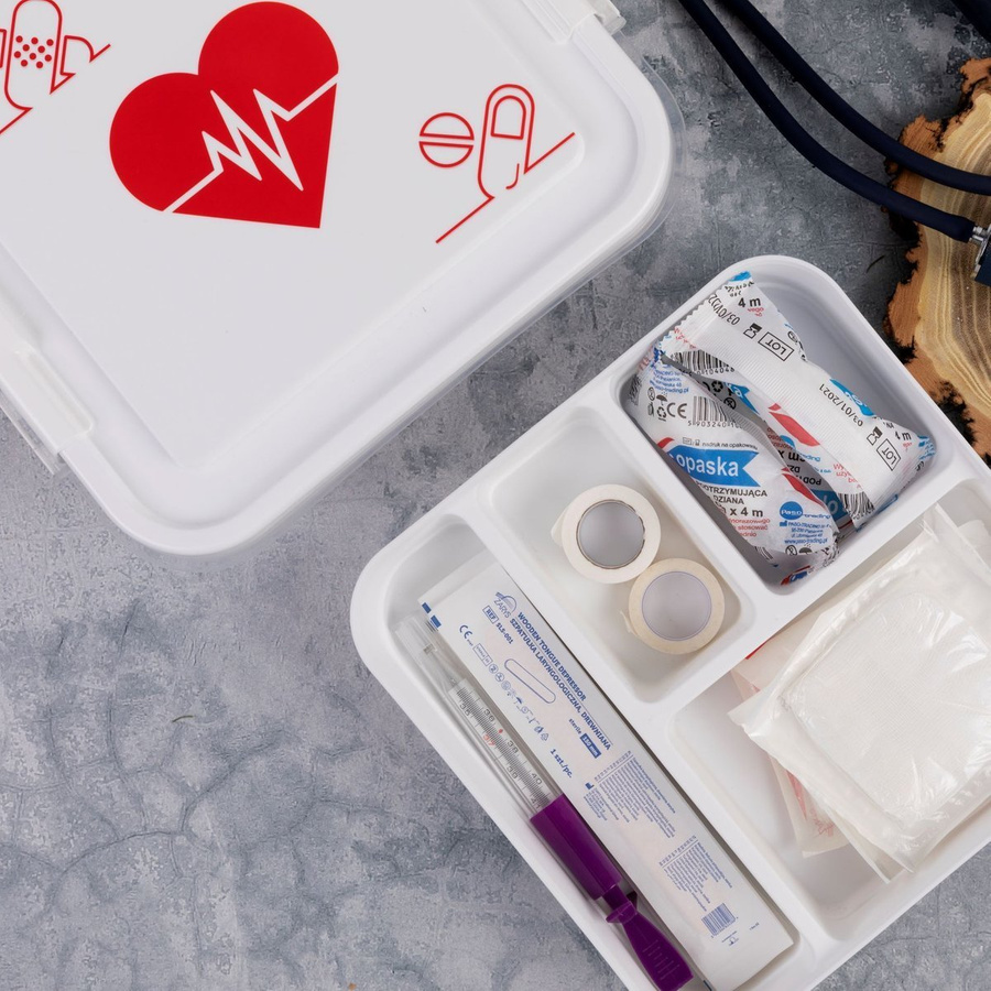 Organizer pojemnik na leki Praktyczna 25 x 26 x 11 cm