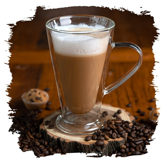 Szklanki termiczne z uchem stożek double wall Florina Malachit 2 sztuki 400 ml