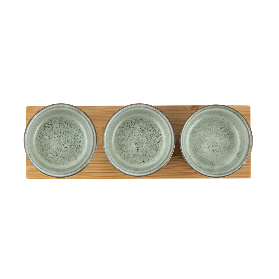 Miseczki do dipów okrągłe 3 szt. na podstawce Florina Etna