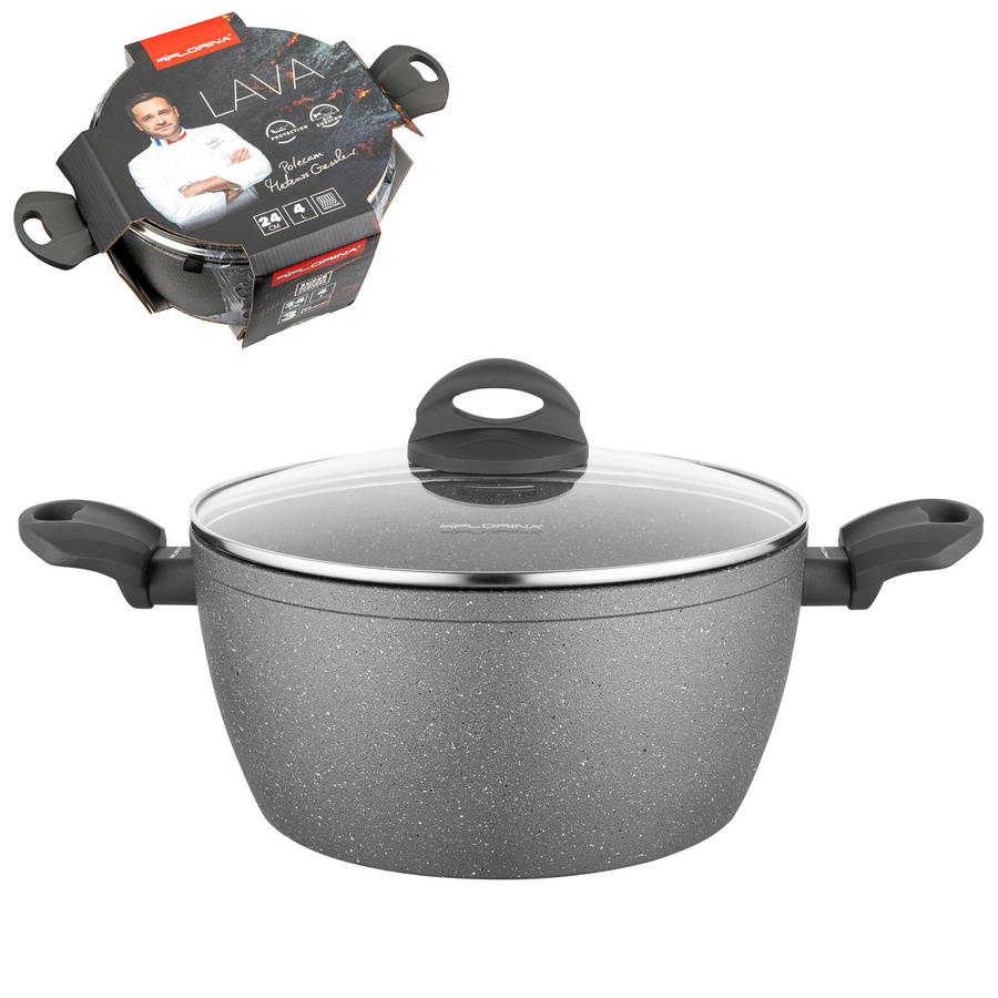 Zestaw garnków kamiennych Lava Stone by Mateusz Gessler 2,4 l i 4 l i 1,5 l