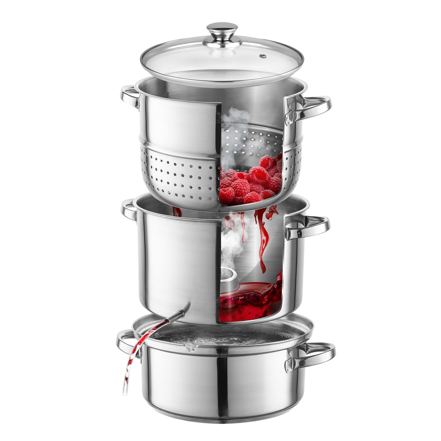 Zestaw Juicy Set sokownik 5 l plus butelki i akcesoria