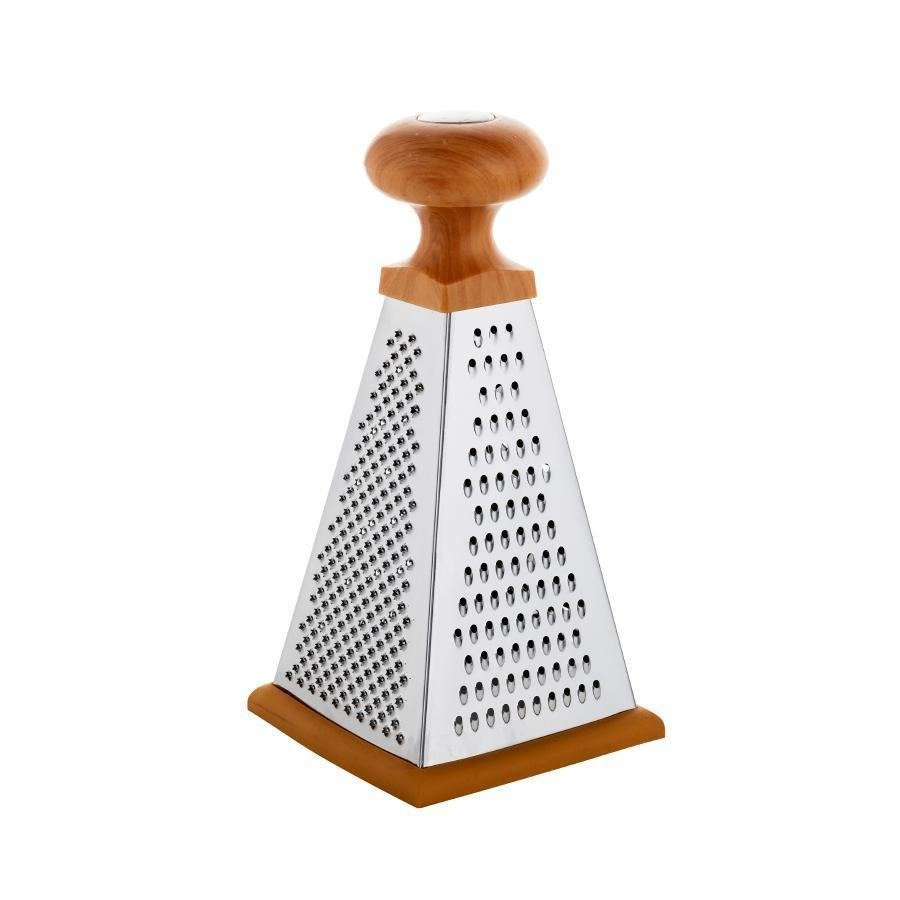 Tarka Florina Koryna czworobocza ze stali nierdzewnej skośna drewno 20 cm