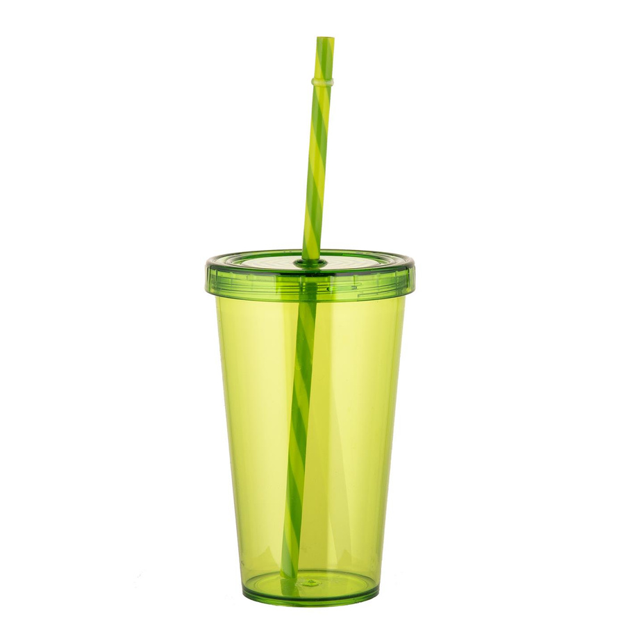 Kubek ze słomką Florina 660 ml mix kolorów