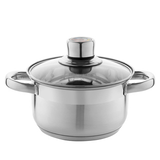 Komplet garnków ze stali nierdzewnej Florina z termometrem Pablo 8 elementów