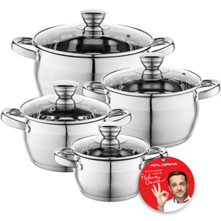 Zestaw 4 garnków nierdzewnych Florina Oliver by Mateusz Gessler 