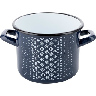 Garnek emaliowany Emalia Polska Pleszew Trelis 22 cm 6,25 l