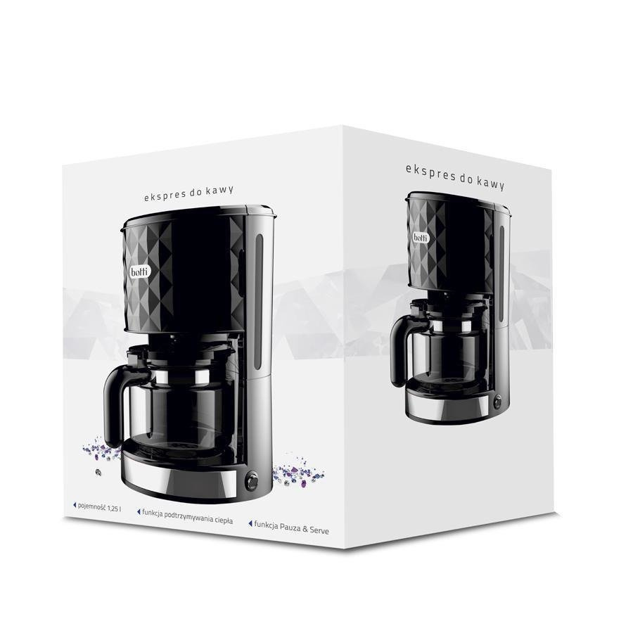 Ekspres do kawy przelewowy Botti Nero czarny 1000 W