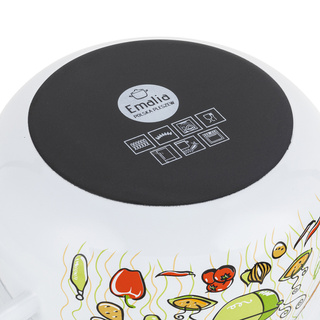 Garnek emaliowany Emalia Polska Pleszew Lumino 22 cm 5,3 l