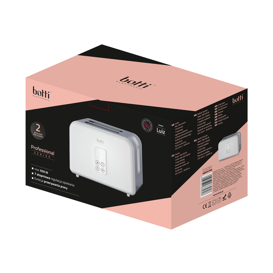 Toster Botti Electronic Luiz biały