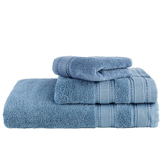 Zestaw Komplet Ręczniki Miss Lucy 3el. szaro niebieski