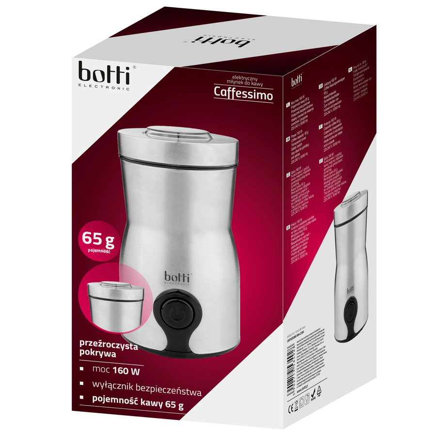 Elektryczny młynek do kawy Botti Electronic Caffessimo 160 W