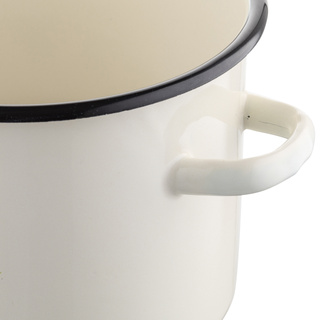 Garnek emaliowany Emalia Polska Pleszew Szparagi by Mateusz Gessler 20 cm 4,8 l