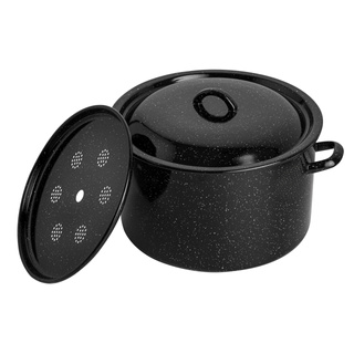 Garnek emaliowany Emalia Polska Pleszew do słoików z pokrywką 32 cm 16 l