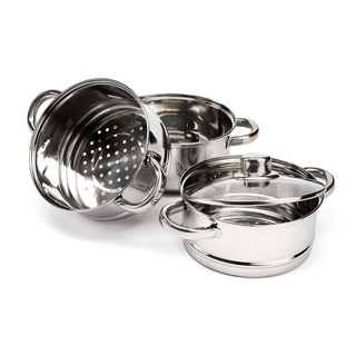 Garnek nierdzewny Florina Divapore do gotowania na parze 18 cm 4-elementowy