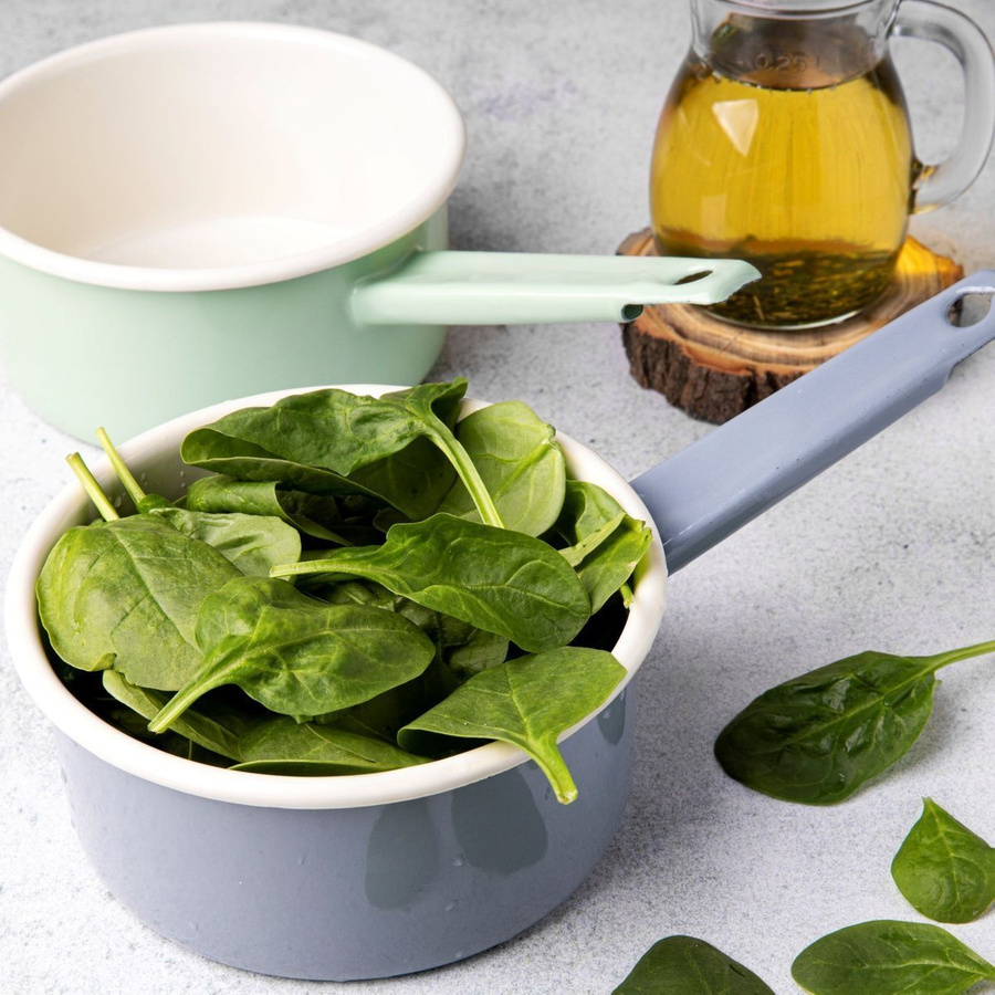 Kubek emaliowany Emalia Polska Pleszew wylewka szary 12 cm