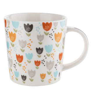 Kubek porcelanowy do kawy i herbaty Florina Funny 400 ml mix dekoracji