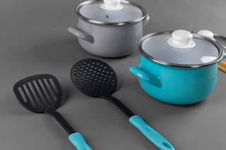 Zestaw garnków emaliowanych Emalia Polska Pleszew CAPRI 16/18/20/22 cm