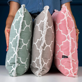 Poduszka Unique Living Maroko 45 x 45 cm beżowa Miss Lucy