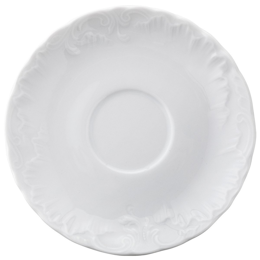 Komplet porcelanowych filiżanek ze spodkiem dla 6 osób Ćmielów Rococo