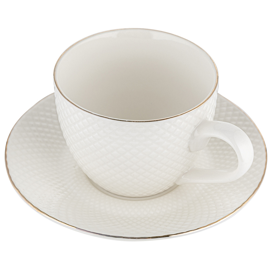 Filiżanka porcelanowa ze spodkiem Florina Tiffany 250 ml