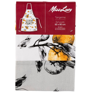 Fartuch 60x80cm Tangerine biały Miss Lucy