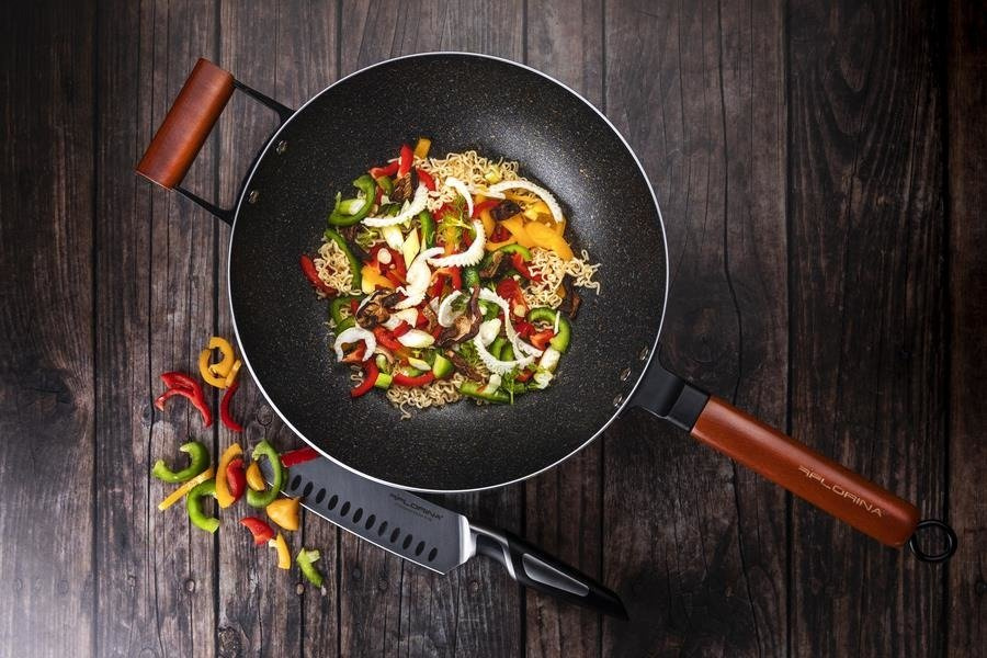 Wok Florina aluminiowy 30 cm