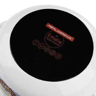 Garnek emaliowany Emalia Polska Pleszew Lavanda 20 cm 4,2 l