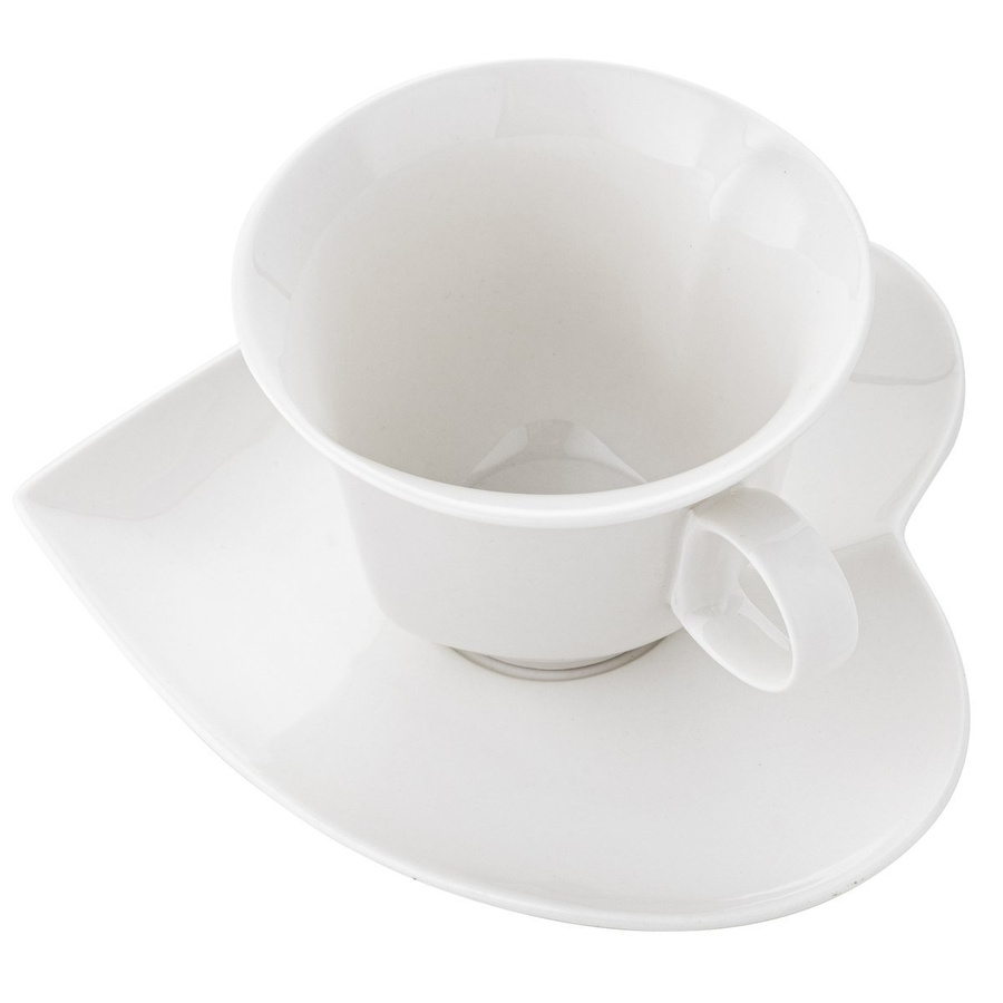 Filiżanki ze spodkiem Florina Amore kpl 2/4