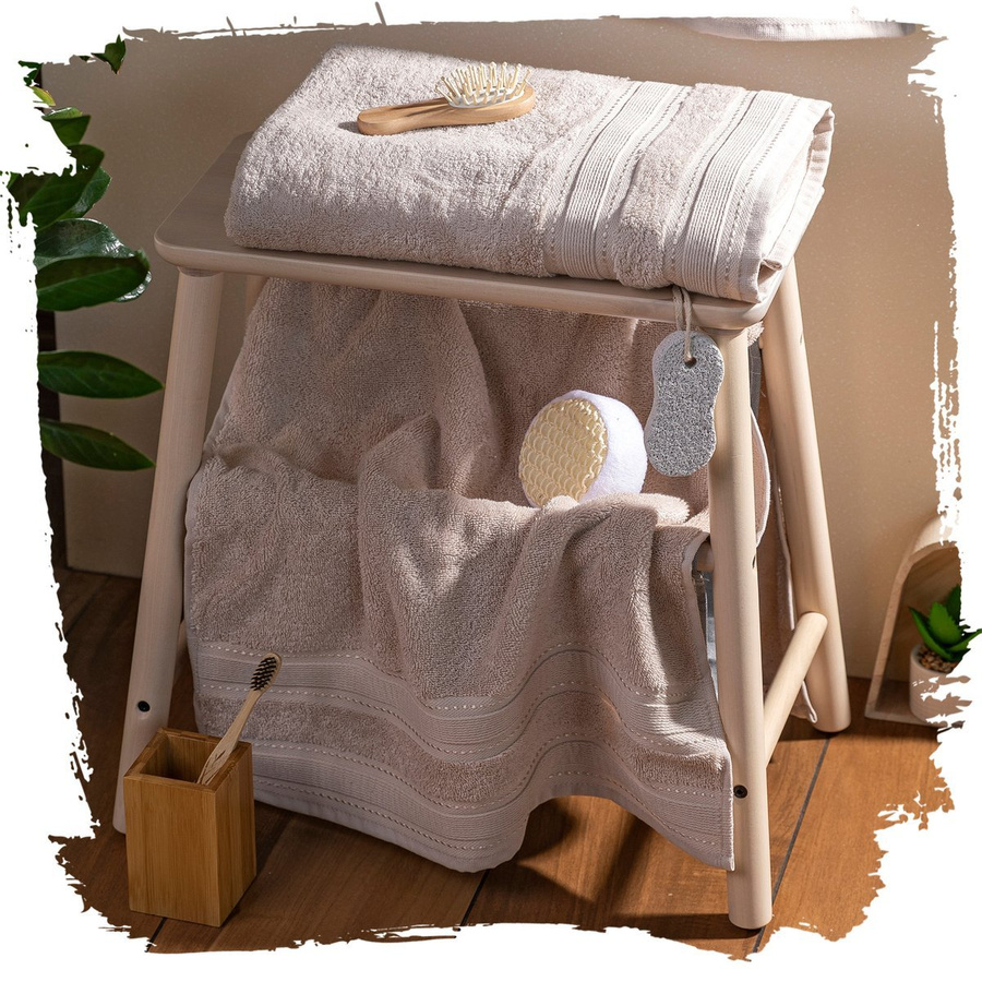 Komplet Ręczniki Miss Lucy 3el. beżowy