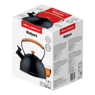 Czajnik nierdzewny 1,8 l New Natura Line czarny 