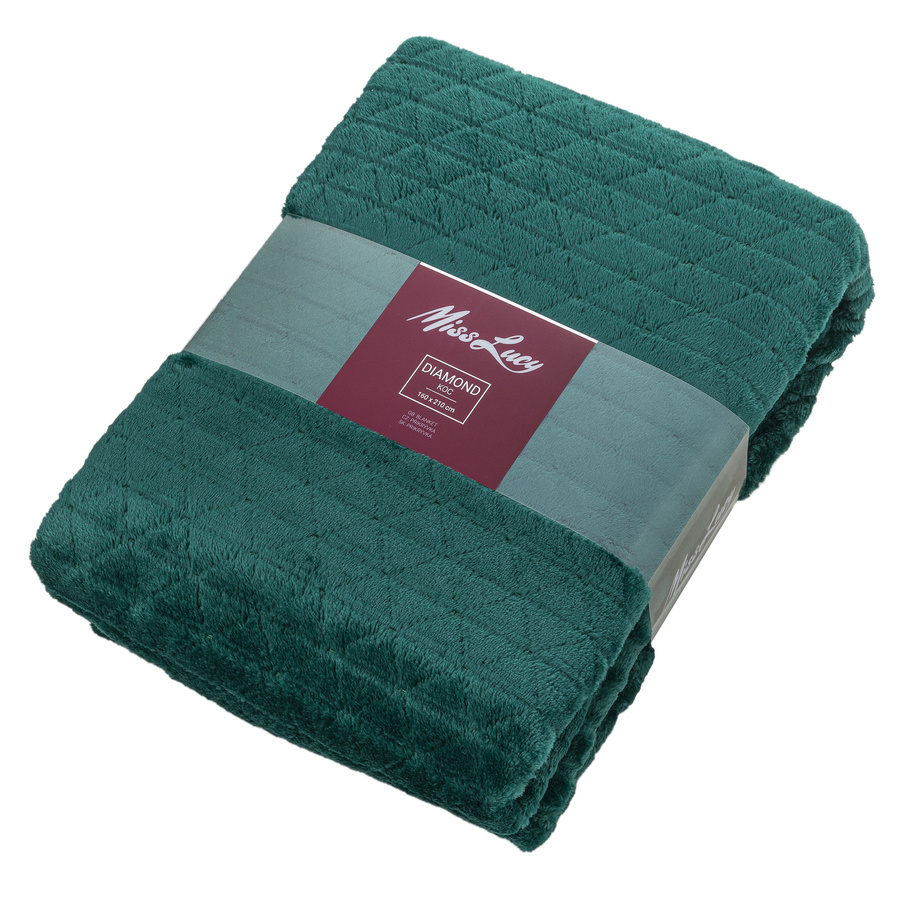 Koc Miss Lucy Diamond 160x210 cm zielony