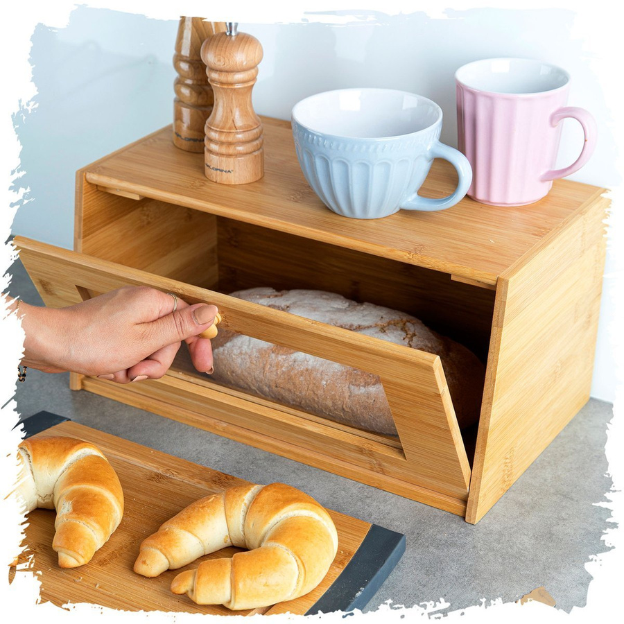 Chlebak bambusowy Florina Gap 38,5 x 22 x 19 cm