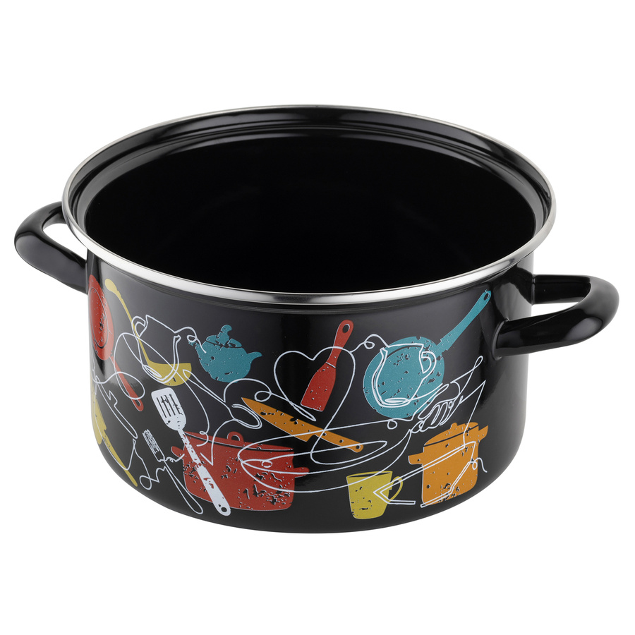 Garnek emaliowany Emalia Polska Pleszew Malena 22 cm 4,7 l