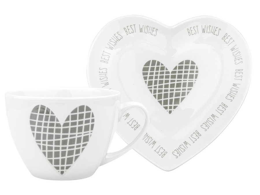 Filiżanka ze spodkiem prezentowa Florina Hearts 460 ml