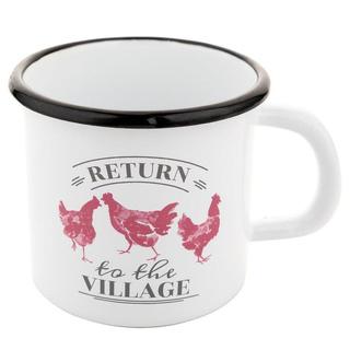 Kubek emaliowany Emalia Polska Pleszew Village 9 cm 500 ml