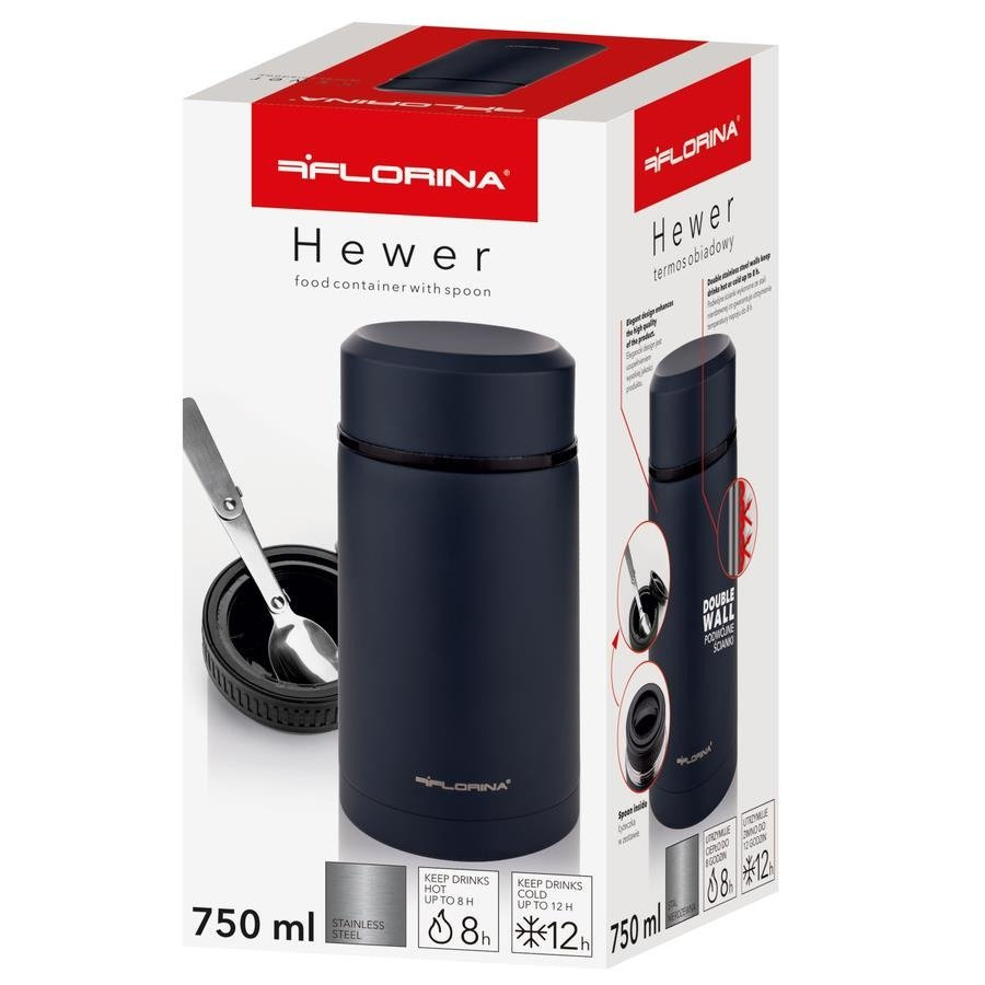 Termos obiadowy z łyżeczką Florina Hewer 750 ml