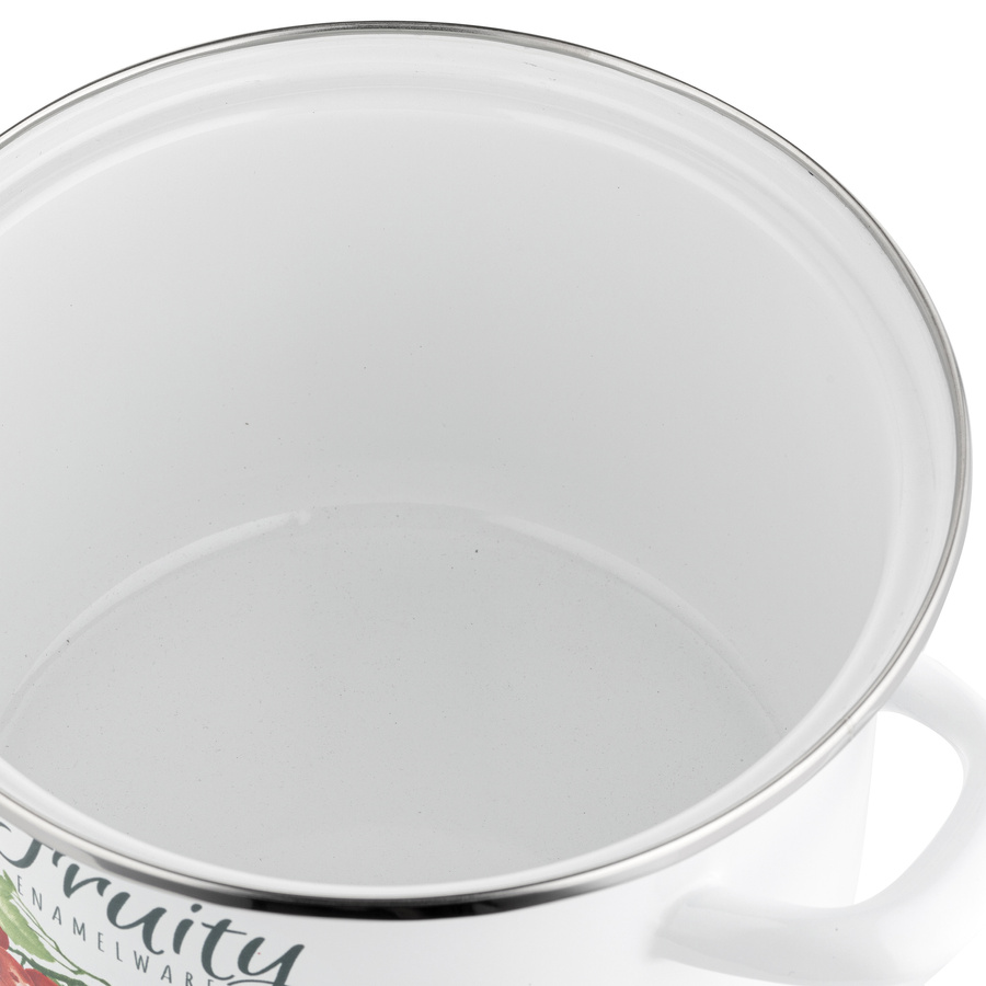 Garnek emaliowany Emalia Polska Pleszew Kalina 18 cm 2,65 l