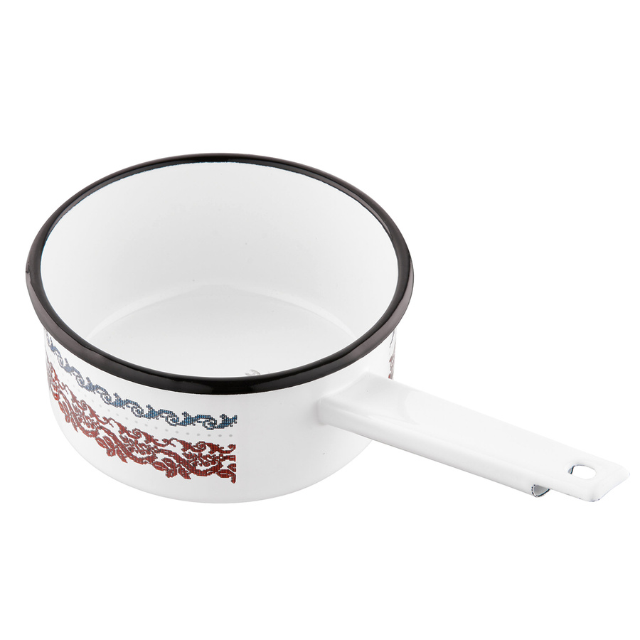 Rondel emaliowany prosty bez pokrywki Emalia Polska Pleszew Verry Merry 16 cm 1,4 l