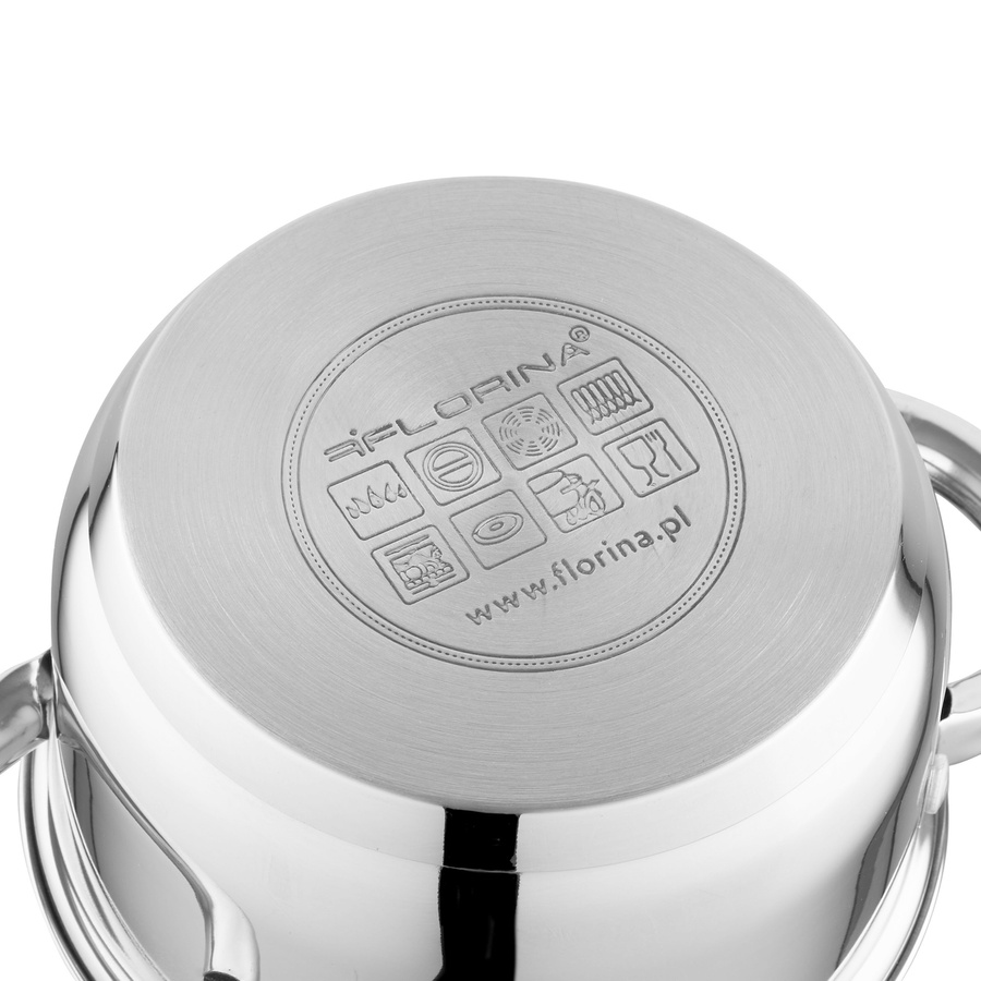 Garnek ze stali nierdzewnej z pokrywką Florina Claude 14 cm 1,25 l