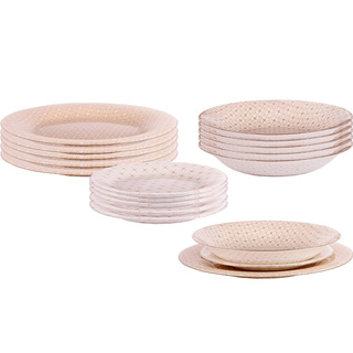 KOMPLET ZESTAW SERWIS OBIADOWY CERAMIC 18EL 6 OSÓB