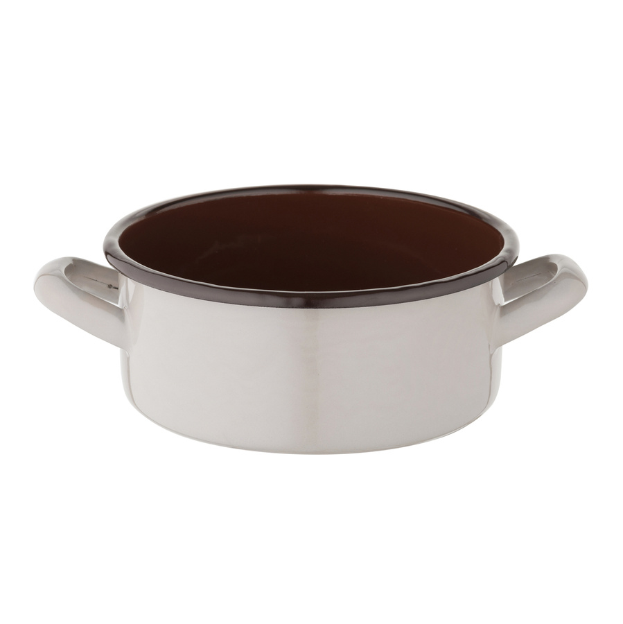 Garnek emaliowany Emalia Polska Pleszew Bruna 16 cm 1,4 l