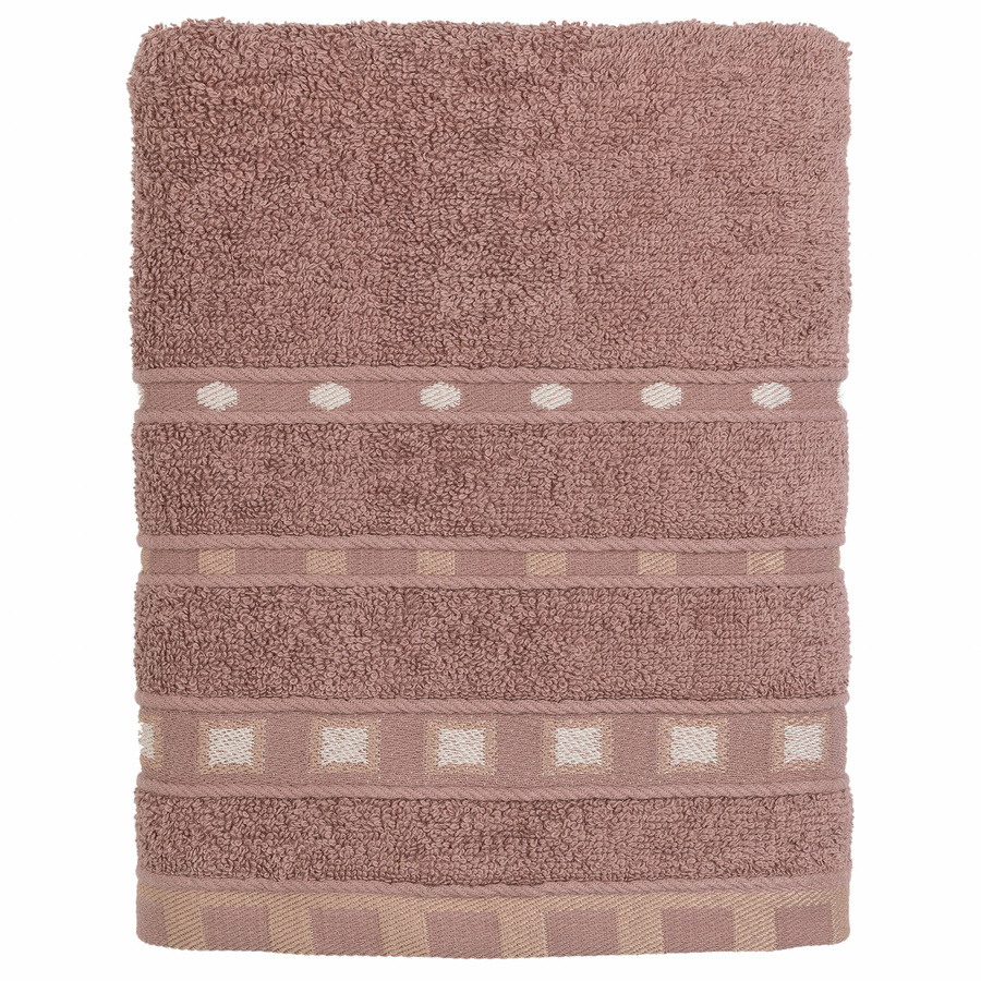 Ręcznik bawełniany Miss Lucy Michael Basic 70x140 cm taupe