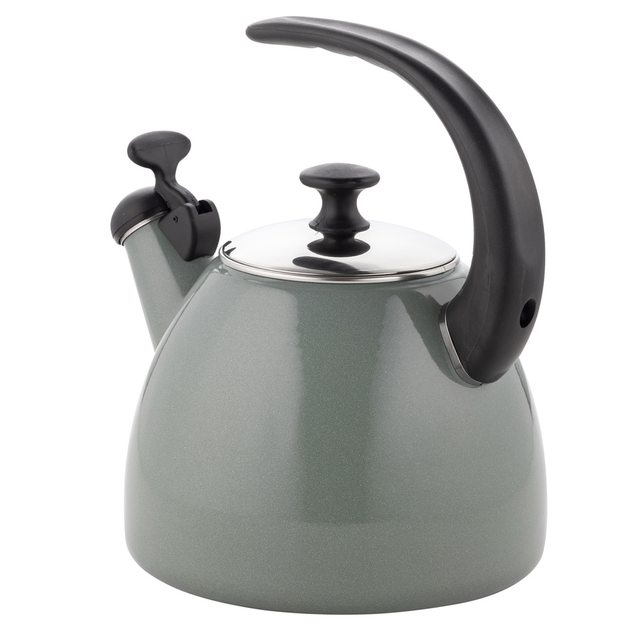 Czajnik emaliowany Florina Aperto zielono-szary 2,2 l