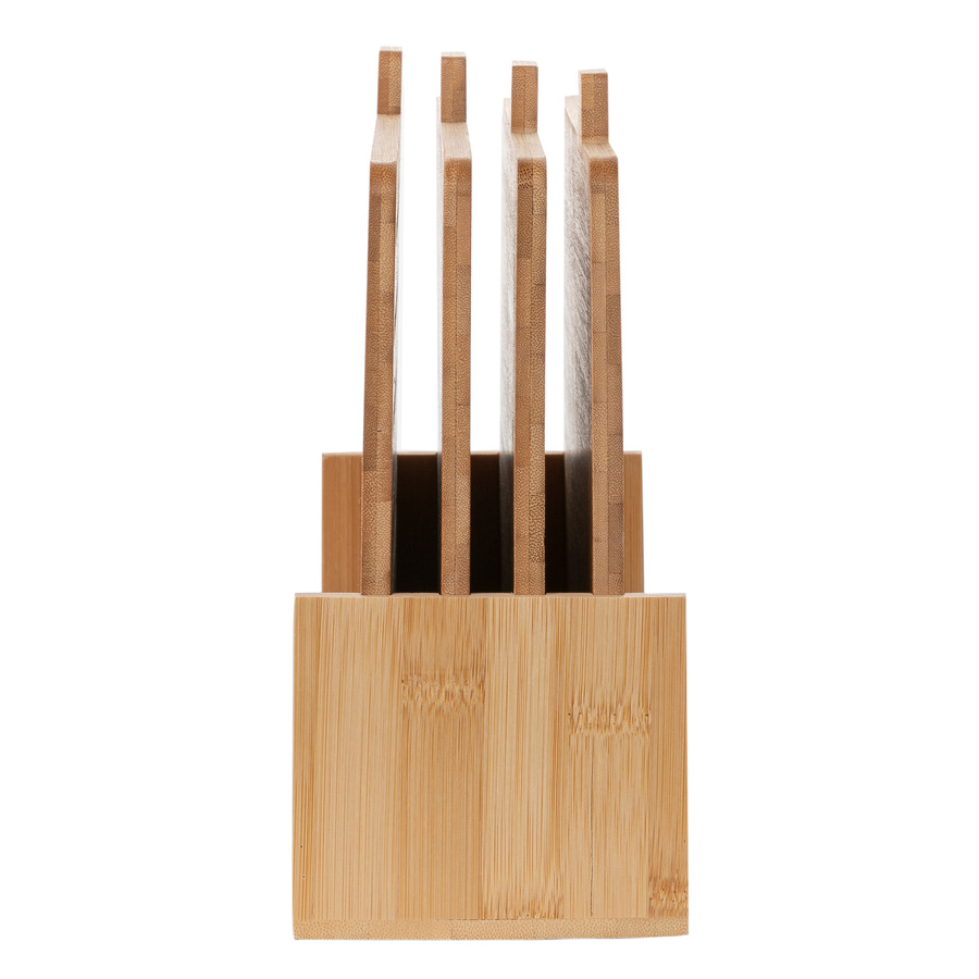 Zestaw 4 desek kuchennych bambusowych ze stojakiem Florina Chef