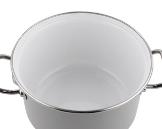 Garnek emaliowany Primario szary 16 cm 2,1l Emalia Polska Pleszew