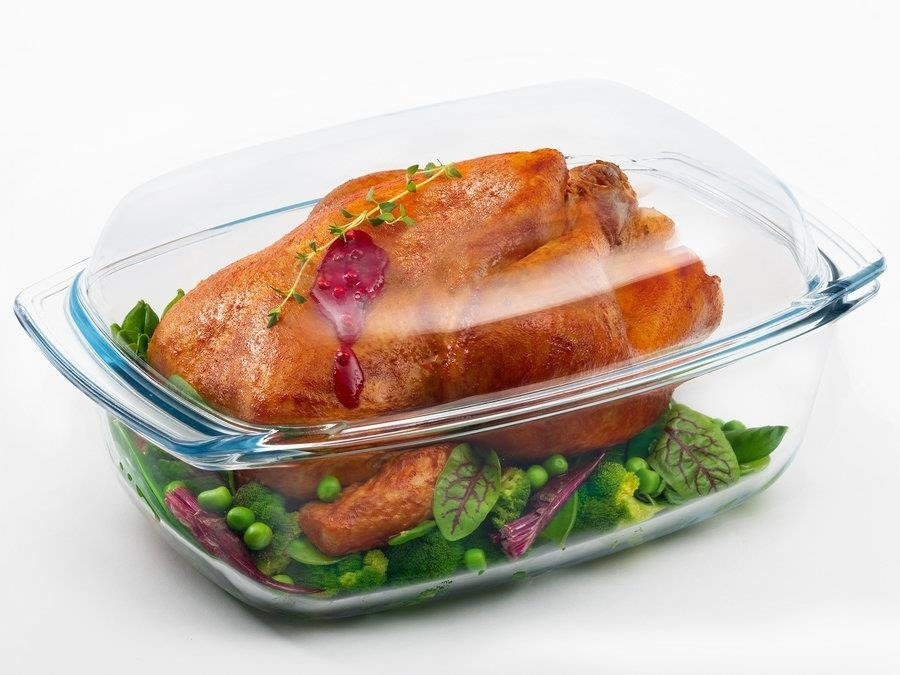 Zestaw naczynie żaroodporne Termisil 5,2 L + rękawica i łapka Miss Lucy Pepper